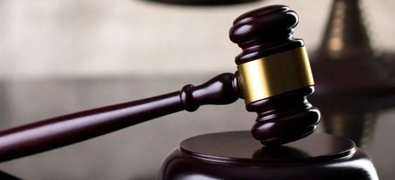 a close-up of a gavel