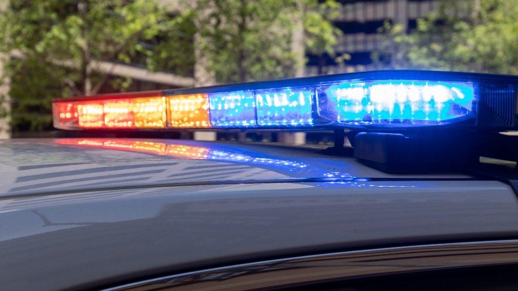 Police car lights