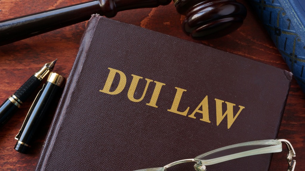 DUI Law Book and the Judicial Gavel