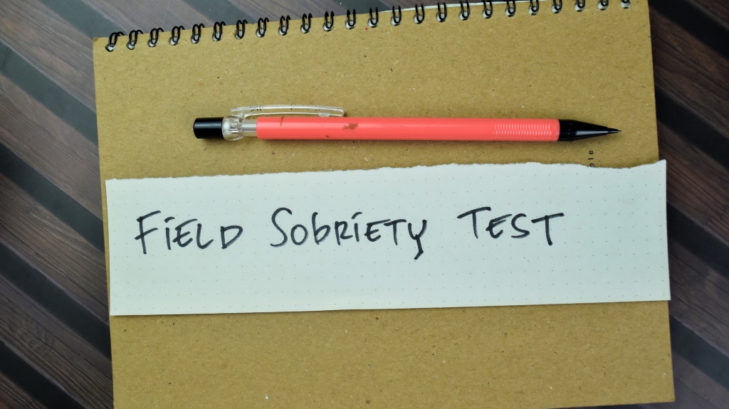 Field Sobriety Test write on sticky notes