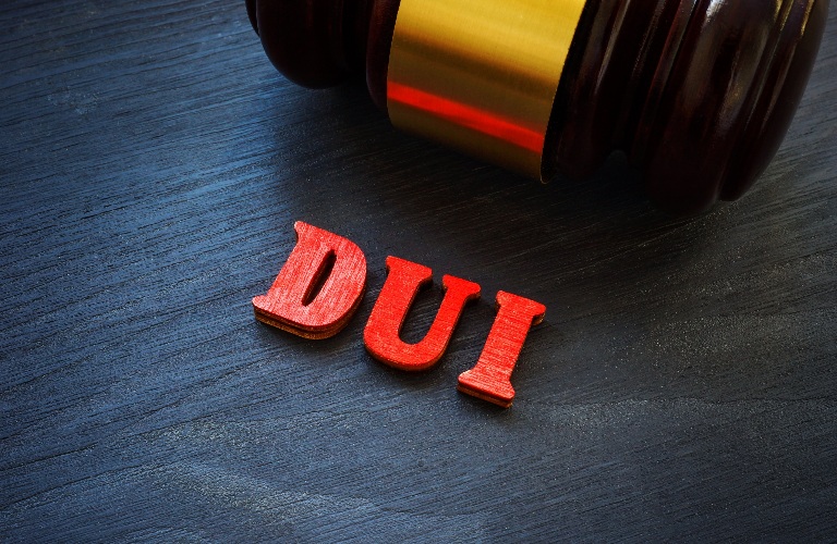 DUI and judge's gavel